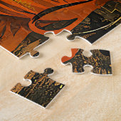 Midden eeuw retro 50s Halloween Martini Feest Legpuzzel (Zijkant)