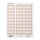 Midden Eeuw Retro Bruiloft Etiket (Full Sheet)