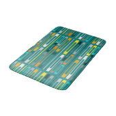 Midden eeuw Retro Flat Rocks Turquoise Badmat (Gekanteld)