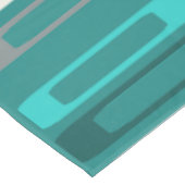 Midden eeuw Retro Flat Rocks Turquoise Tafelkleed (Gekanteld)