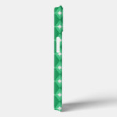 Midden Eeuw Retro Groen Diamanten Kerstmis Case-Mate iPhone Case (Achterkant / Rechts)