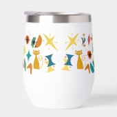 Midden-eeuw retro patroon waterfles (Rechts)