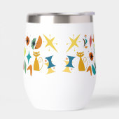 Midden-eeuw retro patroon waterfles (Links)