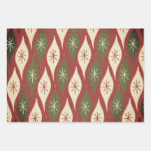 Midden-Eeuw Retro Vintage Kerst Ornament Dusky