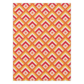 Midden eeuw rode retro starbursts op diamanten vor tafelkleed (Voorkant)