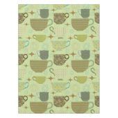 Midden eeuw Sage Teacup Patroon Tafelkleed (Voorkant)
