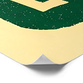 Midden eeuw St. Patrick's Shamrock Martini Kunst Poster (Hoek)
