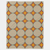 Midden-eeuw starburst patroon fleece deken (Voorkant)