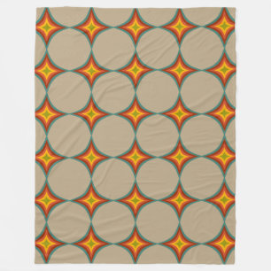 Midden-eeuw starburst patroon fleece deken