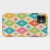 Midden eeuw steruitbarstingen op kleurrijke retro Case-Mate iPhone case (Achterkant (horizontaal))