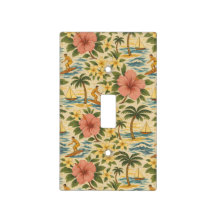 Midden eeuw vervaagde Hawaïaanse shirt print