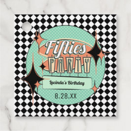 Midden-Eeuw Vijftiger Partij Favor Labels