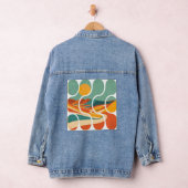 Midden Eeuw Woestijn Landschap Moderne Kunst Denim Jacket (Hangar)
