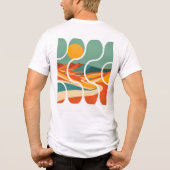 Midden Eeuw Woestijn Landschap Moderne Kunst Tri-Blend Shirt (Achterkant)