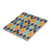 Midden-eeuwen 1960 Geometrische geel Tegeltje (Zijkant)