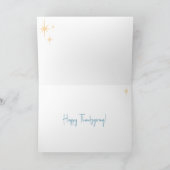 Midden-eeuwen bieden Bedankt Retro Happy Thanksgiv Feestdagen Kaart (Binnen)