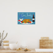 Midden-eeuwen bieden Bedankt Retro Happy Thanksgiv Poster (Keuken)
