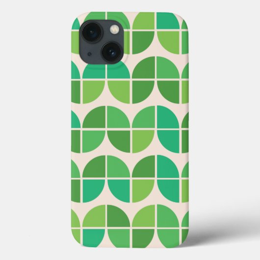 Midden eeuws abstract geometrisch groen patroon Case-Mate iPhone case (Achterkant)
