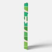 Midden eeuws abstract geometrisch groen patroon Case-Mate iPhone case (Achterkant / Rechts)