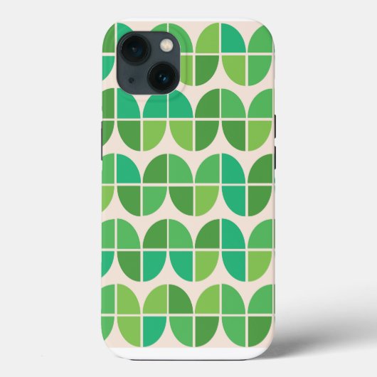 Midden eeuws abstract geometrisch groen patroon Case-Mate iPhone case (Achterkant)