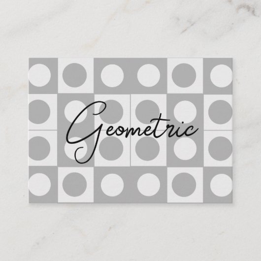 Midden-eeuws Abstract geometrisch patroon Visitekaartje (Voorkant)
