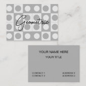 Midden-eeuws Abstract geometrisch patroon Visitekaartje (Voorkant / Achterkant)