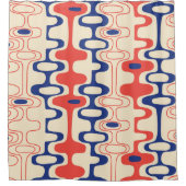 Midden-eeuws abstract: modern naadloos design. douchegordijn (Voorkant)