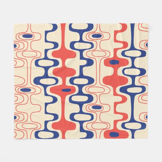 Midden-eeuws abstract: modern naadloos design. fleece deken (Voorkant (Horizontaal))