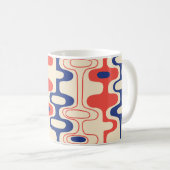 Midden-eeuws abstract: modern naadloos design. koffiemok (Voorkant rechts)