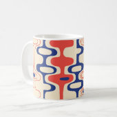 Midden-eeuws abstract: modern naadloos design. koffiemok (Voorkant links)