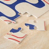 Midden-eeuws abstract: modern naadloos design. legpuzzel (Zijkant)