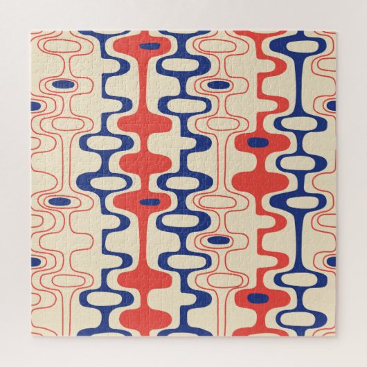Midden-eeuws abstract: modern naadloos design. legpuzzel (Verticaal)