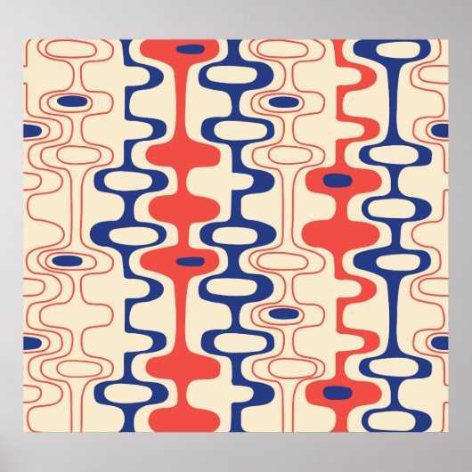Midden-eeuws abstract: modern naadloos design. poster (Voorkant)