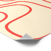 Midden-eeuws abstract: modern naadloos design. poster (Hoek)