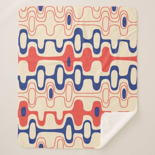 Midden-eeuws abstract: modern naadloos design. sherpa deken (Voorkant)