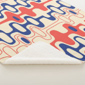 Midden-eeuws abstract: modern naadloos design. sherpa deken (3/4)