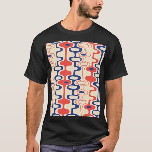 Midden-eeuws abstract: modern naadloos design. t-shirt (Voorkant)