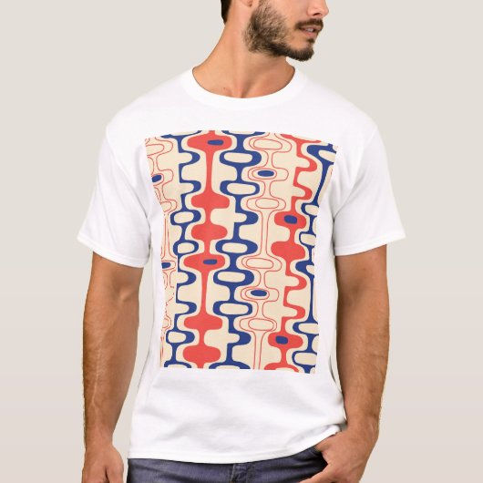 Midden-eeuws abstract: modern naadloos design. t-shirt (Voorkant)