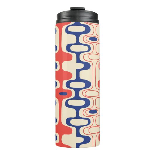 Midden-eeuws abstract: modern naadloos design. thermosbeker (Voorkant)