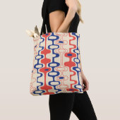 Midden-eeuws abstract: modern naadloos design. tote bag (Dichtbij)