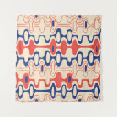 Midden-eeuws abstract: modern naadloos design. wandkleed (Voorkant (horizontaal))