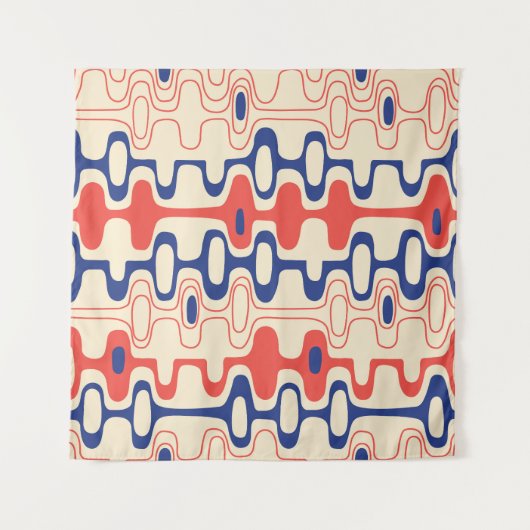 Midden-eeuws abstract: modern naadloos design. wandkleed (Voorkant (horizontaal))