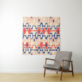 Midden-eeuws abstract: modern naadloos design. wandkleed (In Situ (horizontaal))