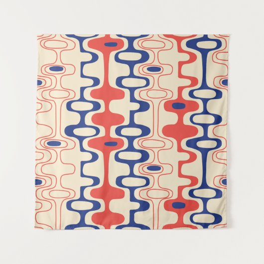 Midden-eeuws abstract: modern naadloos design. wandkleed (Voorkant)