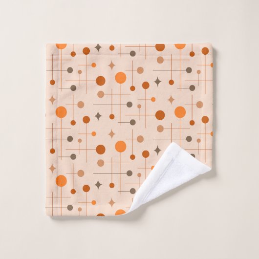 Midden-eeuws Abstract patroon 29 aards Bad Handdoek (Wasdoekje)