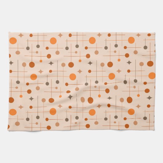 Midden-eeuws Abstract patroon 29 aards Theedoek (Horizontaal)