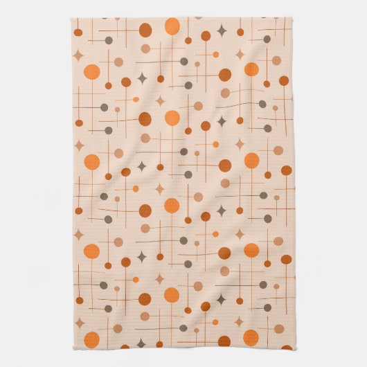 Midden-eeuws Abstract patroon 29 aards Theedoek (Verticaal)