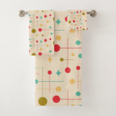 Midden-eeuws Abstract patroon 29 Cream Bad Handdoek (Insitu)