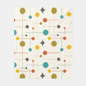 Midden-eeuws Abstract patroon 29 Cream Fleece Deken (Voorkant)