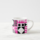 Midden-eeuws abstract patroon. espresso kop (Rechts)